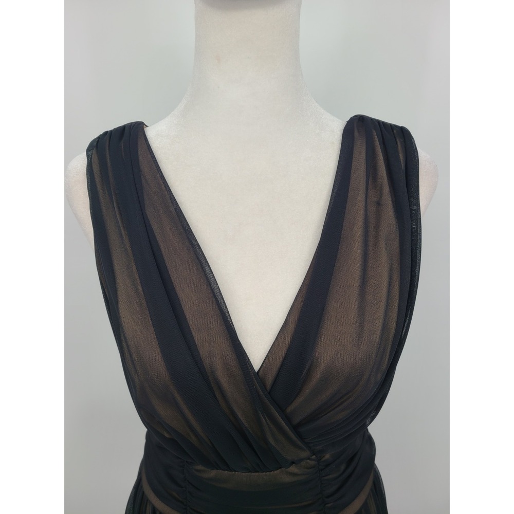 Y2K Whimsigoth Wrap Dress 8 Sheer Witchy Vamp Victorian Fairygoth - Picture 12 of 13